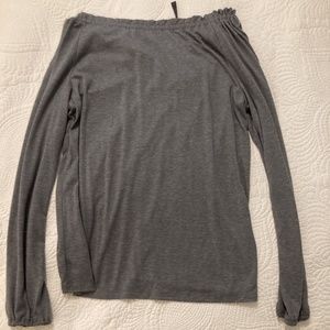 2/$20 Gray Loft off the shoulder tie back top
